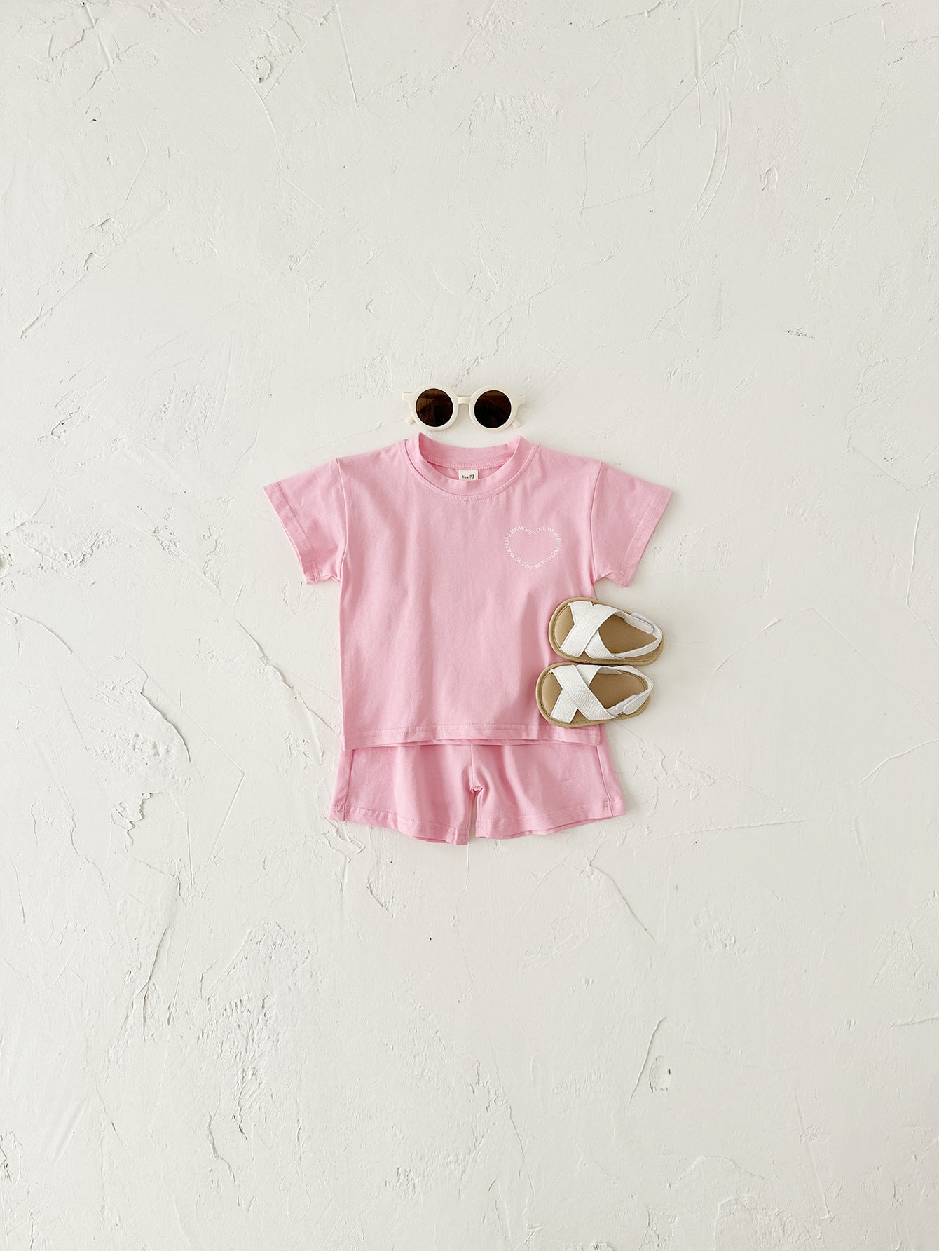 Baby's Short Sleeve "Love Me More" 2-Piece Set