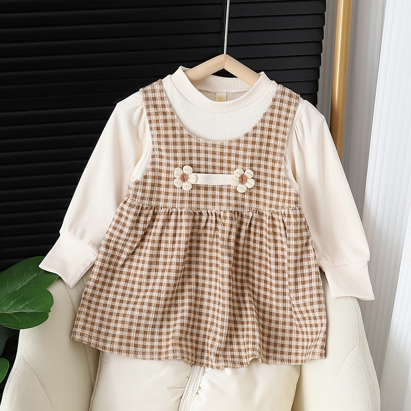 Baby Girl's Long Sleeve 2-Piece Dress