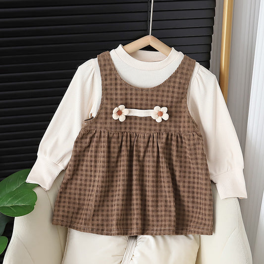 Baby Girl's Long Sleeve 2-Piece Dress