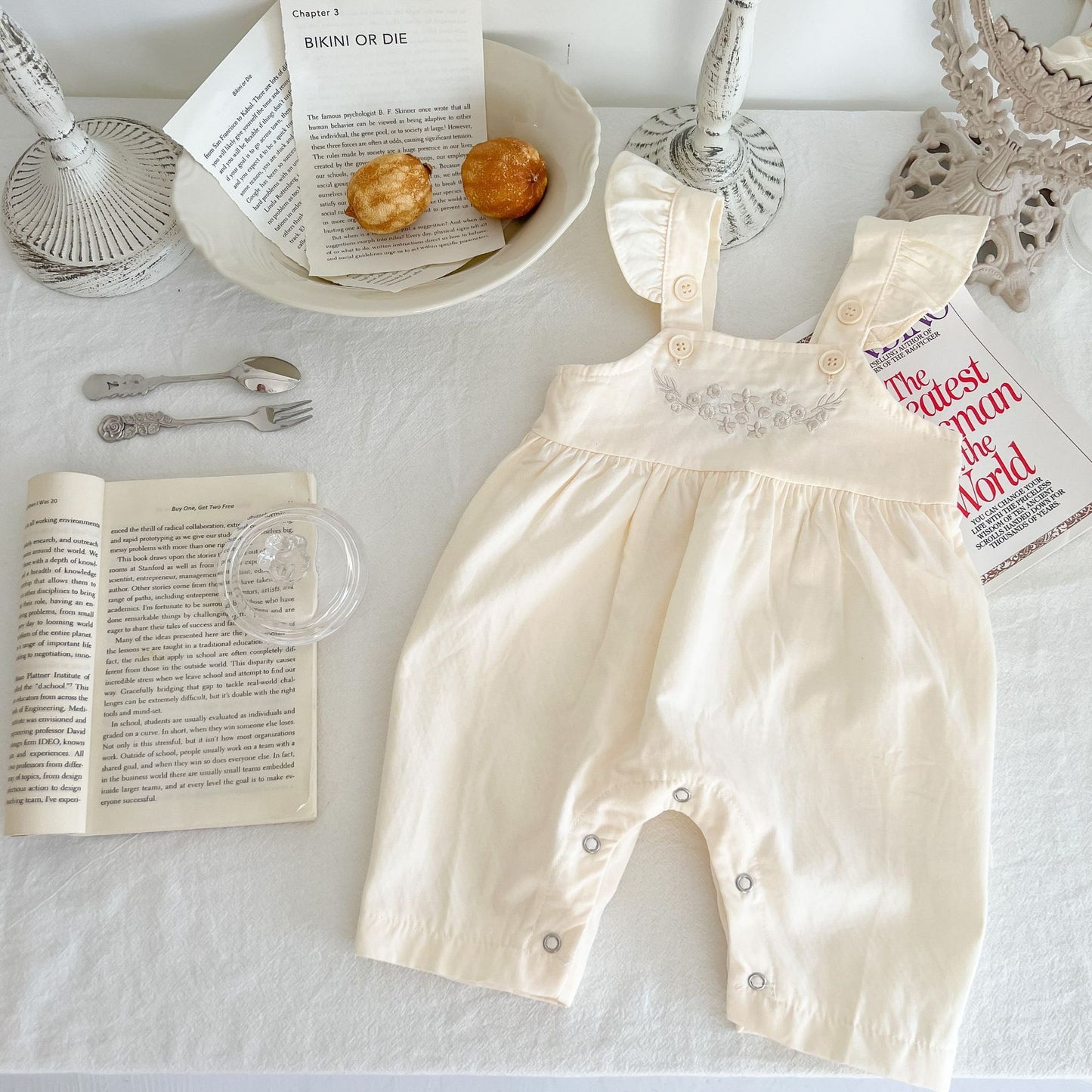 Baby Girl's Romper 2-Piece Set