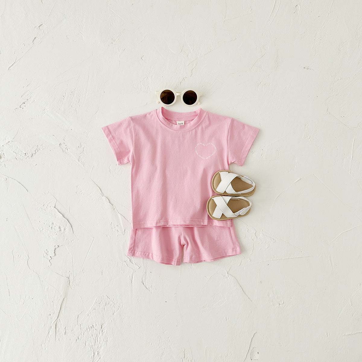 Baby's Short Sleeve "Love Me More" 2-Piece Set