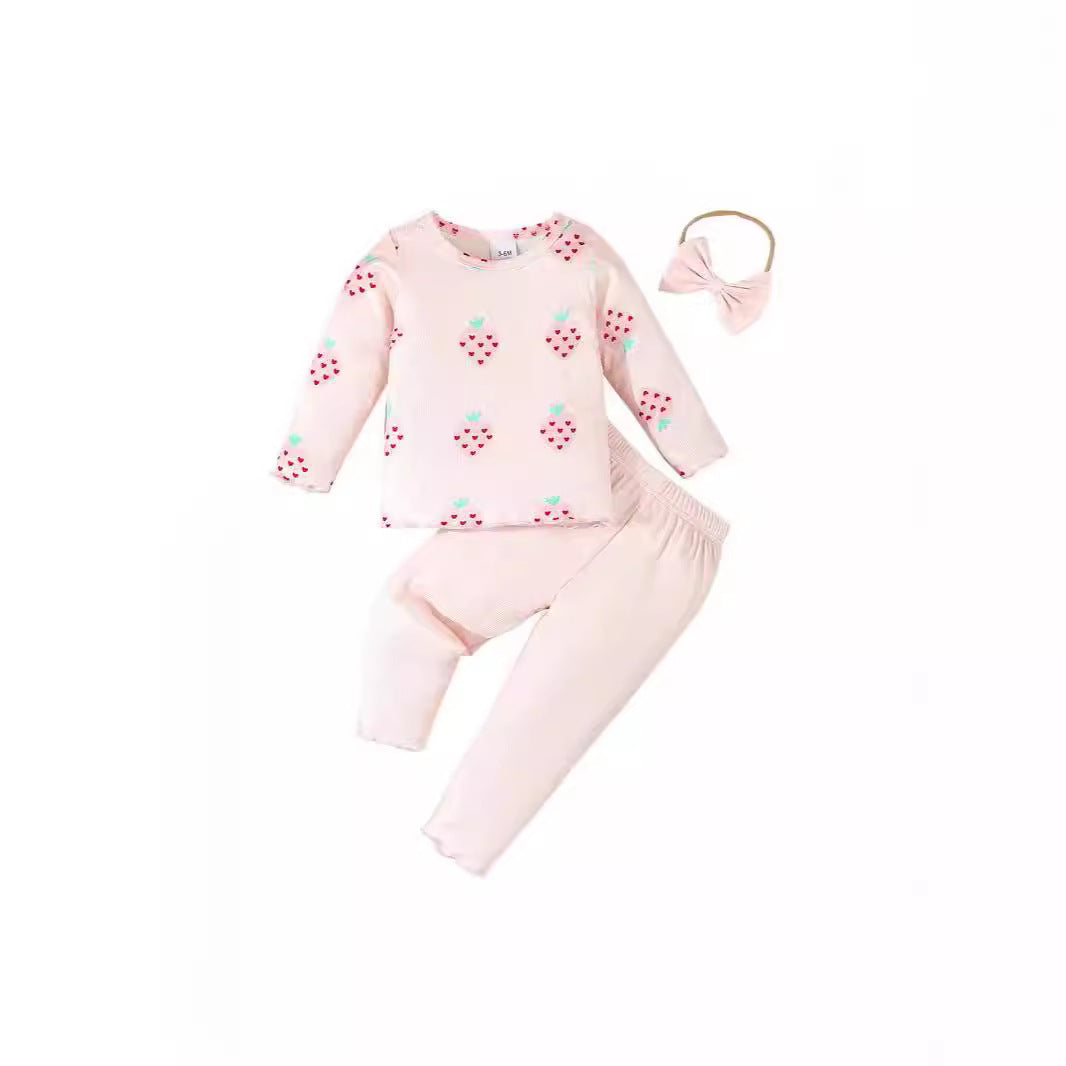 Baby's Strawberry 3-Piece Set